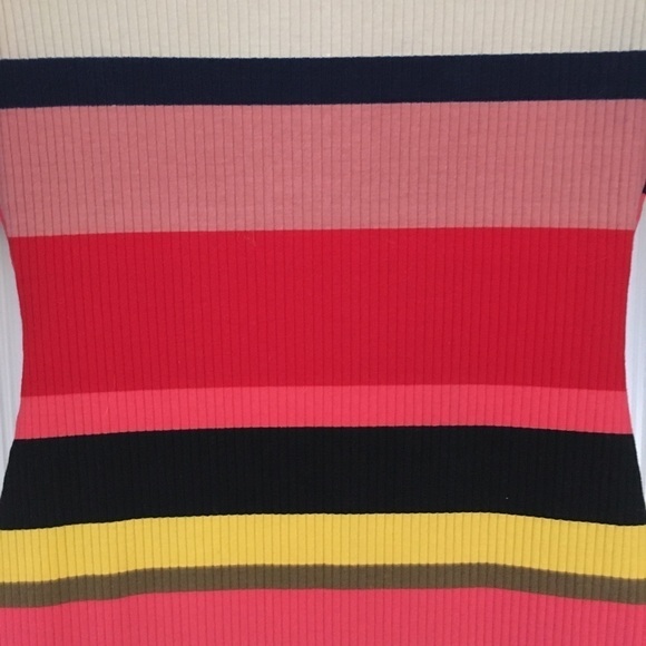 Anthropologie Plenty by Tracy Reese Vivid Striped Ribbed Knit Bodycon Dress XS - Picture 6 of 13
